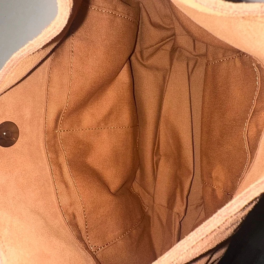 M.I.L.A. Emma Suede Bag in Brown Toffee